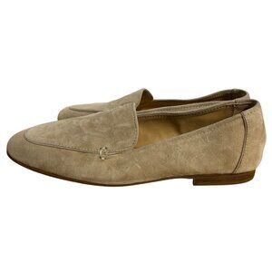 Steve Madden Fitz Loafers Womens 8M Beige Suede Leather Upper Slip-On Shoes